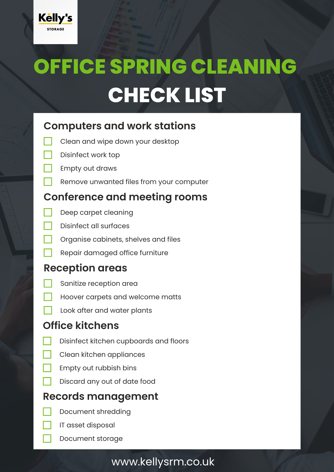 Office Spring Cleaning Checklist